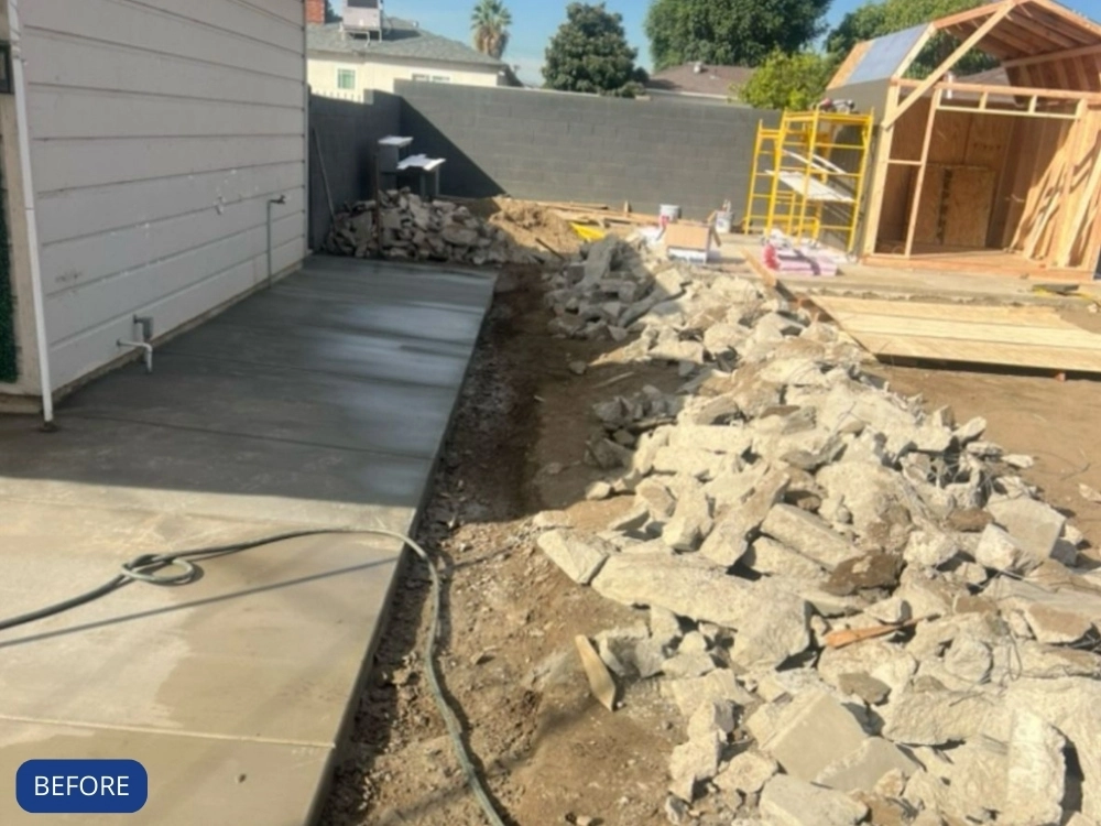 Cali Shine Expert Demolition in Los Angeles. A powerful shot of heavy machinery safely and efficiently carrying out a controlled structural or interior demolition project in a Southern California setting.